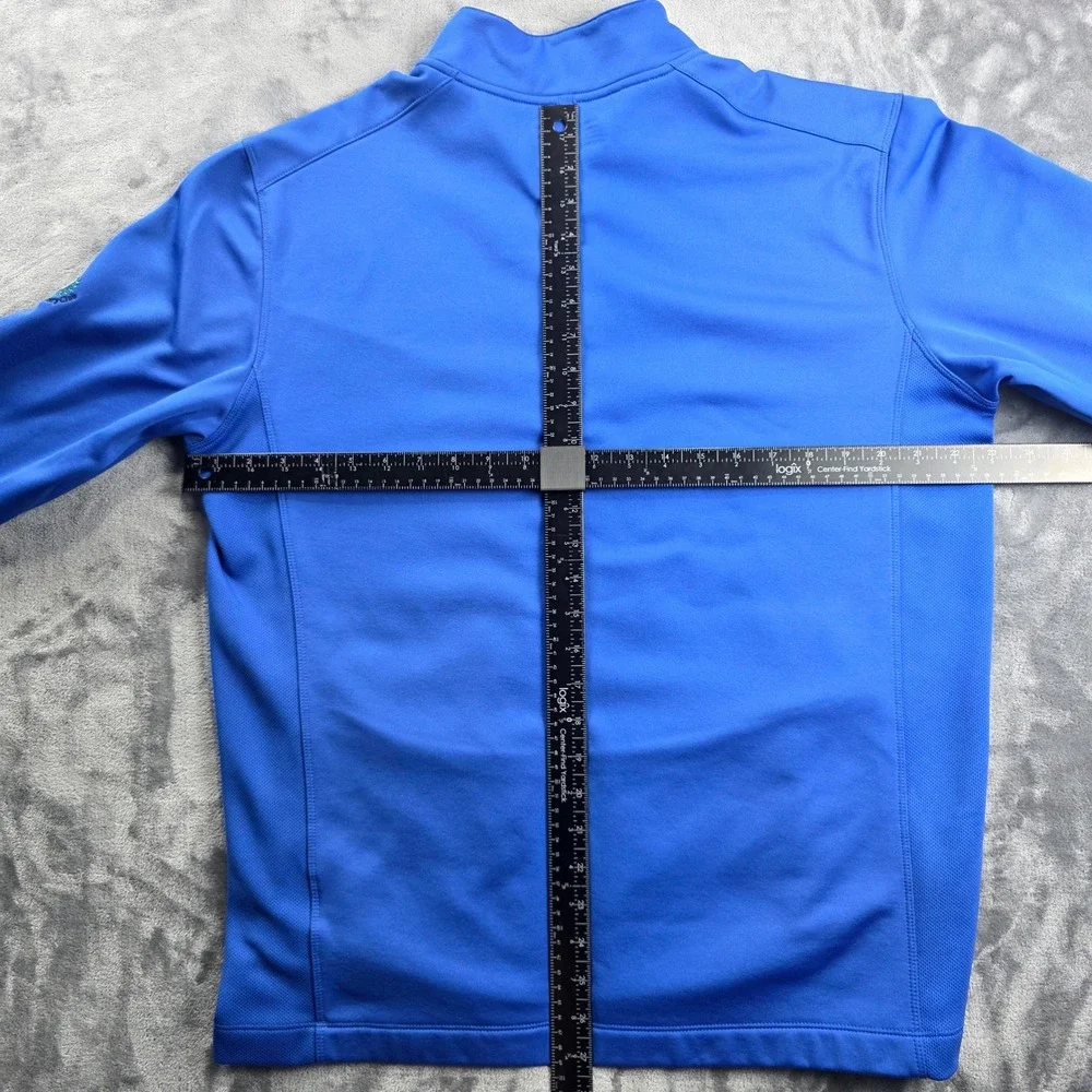 Nike‎ Golf Pullover Mens Large Blue 1/4 Zip Therma-FIT Tour Performance Fleece